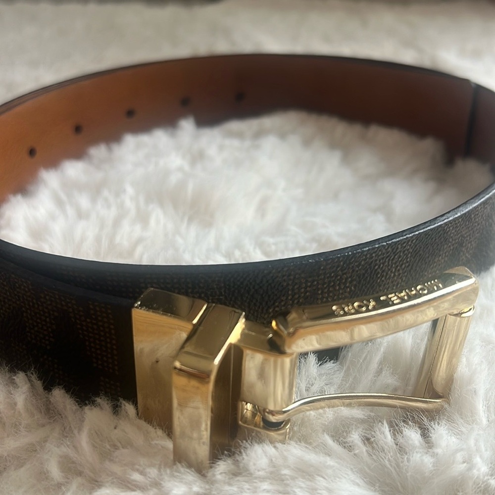 Michael Kors woman belt- signature brown- size s